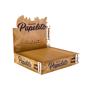 Seda Papelito Brown Longa King Size - Display 25 un