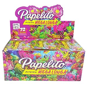 Piteira Papelito Mega Longa Dupla 2x1 - Display 30 un