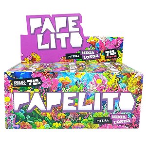 Piteira Papelito Mega Longa Dupla 2x1 - Display 30 un