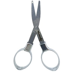 Tesoura Dobrável Metal Iguaria Prata - Unidade