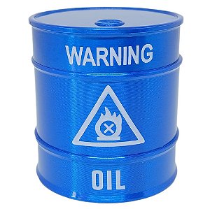 Dichavador Metal Barril Warning Azul 3 Partes - Unidade