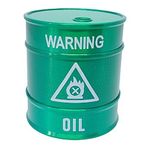 Dichavador Metal Barril Warning Verde 3 Partes - Unidade