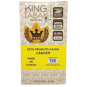 Tabaco Pré-Enrolado King Tabak Extra Suave Bio - Display 10 un