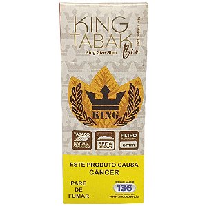 Tabaco Pré-Enrolado King Tabak Extra Suave Bio - Maço 20 un