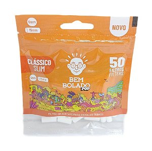 Filtro Bem Bolado Clássico Slim 6 x 15mm (50 filtros) - Unidade