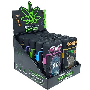 Isqueiro Maçarico Sadhu 'Graffiti' - Display 10 un