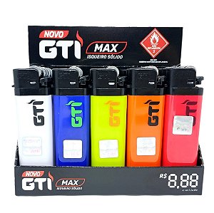 Isqueiro GTI Color Grande - Display 25 un