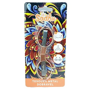 Tesoura Sadhu Dobravel Metal Rosé - Unidade
