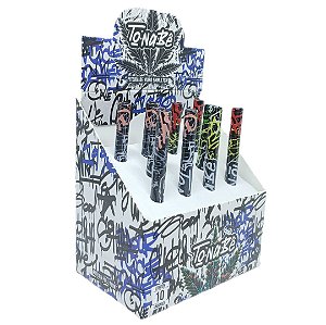 Piteira de Vidro Tonabê Full Print 5mm x 7cm - Display 10 un