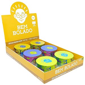 Dichavador Bem Bolado Zinco 3 Partes - Display 6 un