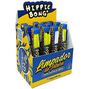 Limpador de Piteira C/ Hastes Flexíveis de Limpeza Hippie Bong - Display 12 Un