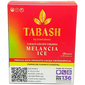Tabaco Tabash Pré-Enrolado Melancia Ice - Display 10 Un