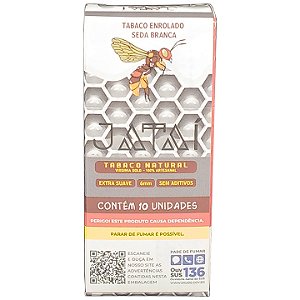 Tabaco Pré-Enrolado Jataí Virginia Gold Seda Branca - Unidade