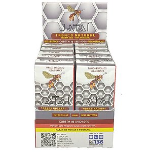 Tabaco Pré-Enrolado Jataí Virginia Gold Seda Branca - Display 10 un