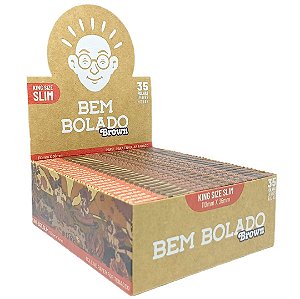 Seda Bem Bolado Brown Slim King Size - Display 50 un