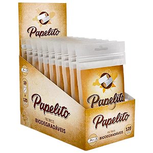 Filtro Papelito Biodegradável 6 x 15mm - Display 10 un