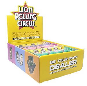 Máquina Lion Rolling Circus Acrílico King Size - Display 12 un
