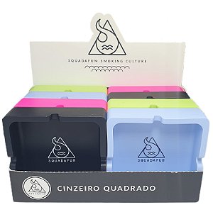 Cinzeiro Squadafum Silicone Quadrado - Display 8 un