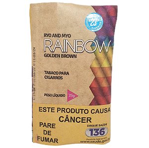 Tabaco Orgânico Rainbow Golden Brown 25g - Unidade