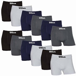Kit cuecas boxer Wilson Microfibra Original