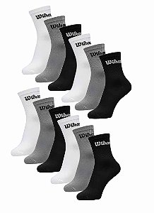 Kit pares de meias cano curto wilson Unissex