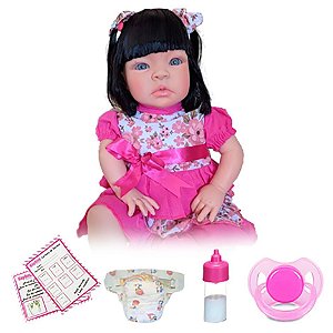 Boneca Reborn Realista - mais Kit Acessórios