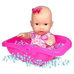 Boneca Meu Beijinho Baby Banho Brinquedo Infantil