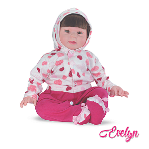 Boneca Evelyn Doll Realist Bebê Realista Infantil