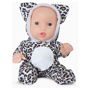 Boneca Tininha Zoo Oncinha Brinquedo Infantil Realista