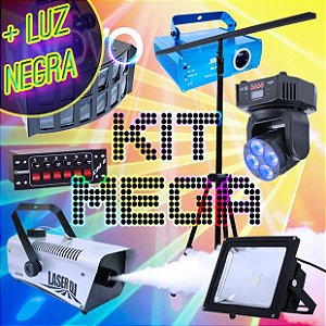 (PROMOÇÃO) Kit Mega + 2 Refletores de Luz Negra (Grátis) [Aluguel 24h]