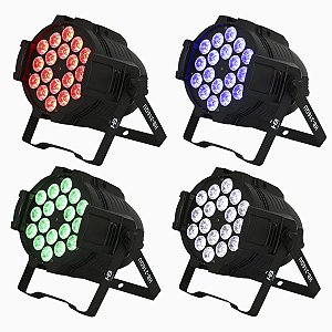 Kit 4 x Optipar LED [Modelo 18-Leds de 12W] (Aluguel 24h)