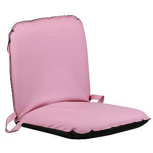 Assento Mobile Rosa Em Pu Reclinável Cadeira Portátil