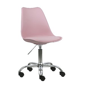 Cadeira Rosa New Soft Office em PP/PU