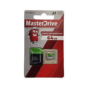 Cartão De Memória Micro SD MasterDrive Class 10 - 64GB