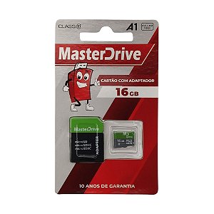 Cartão De Memória Micro SD MasterDrive Class 10 - 16GB
