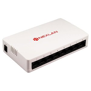 Switch 8 Portas Fast Ethernet 10/100Mbps Vlan - Nexlan S800F