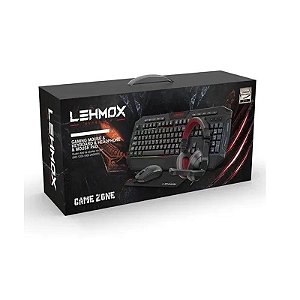 Kit Gamer Teclado, Mouse, Headset e Mousepad Lehmox GT-C1
