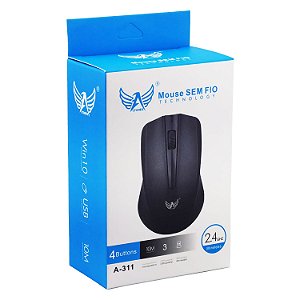 Mouse Óptico Sem Fio 1200dpi 2.4Ghz  - Altomex A-311