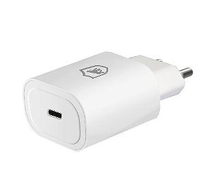 Carregador Turbo Tipo C - Qc 3.0 - Até 25w - Branco - Gshield