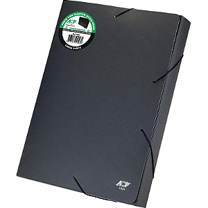 Pasta Aba Elástica Lombo Linha Black Ofício 40mm Preto – ACP 4024