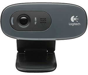 Webcam Logitech C270 Hd 720p Com Microfone Preta, 960-000694