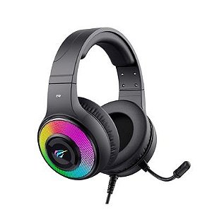 Headset Gamer Havit H2042D, RGB, Driver 50mm, USB e P3, Preto