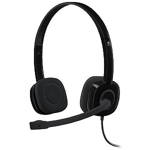 Headset Logitech H151 Stereo Preto