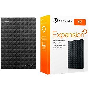 HD Externo Portátil Seagate Expansion SRD0NF1 1TB - Preto