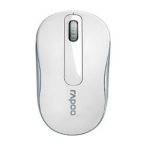 Mouse sem fio Rapoo M10, 2.4 Ghz, 3 Botões, 1000 DPI, Branco - RA008