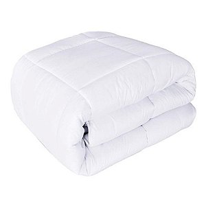 Edredom King Percal 180 Fios Manta 150g Quality 50% Algodão/50% Poliester Branco 2,80X2,40m