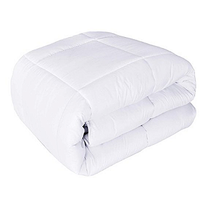 Edredom Queen Percal 180 Fios Manta 150g Quality 50% Algodão/50% Poliester Branco 2,60X2,40m