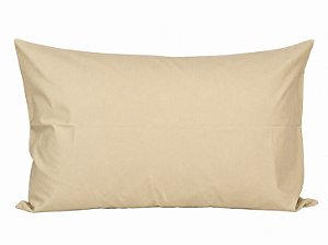 Fronha Sem Abas Avulsa Percal 180 Fios Quality 50% Algodão/50% Poliester 50X70cm - Caqui