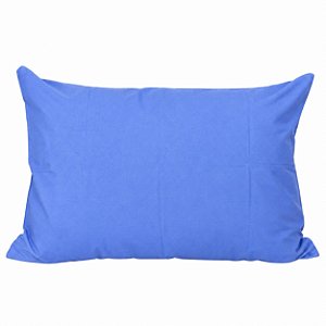 Fronha Sem Abas Avulsa Percal 180 Fios Quality 50% Algodão/50% Poliester 50X70cm - Azul