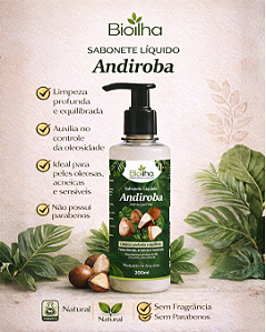 Sabonete Líquido de Andiroba 200ml (Andiroba Liquid Soap 200ml)